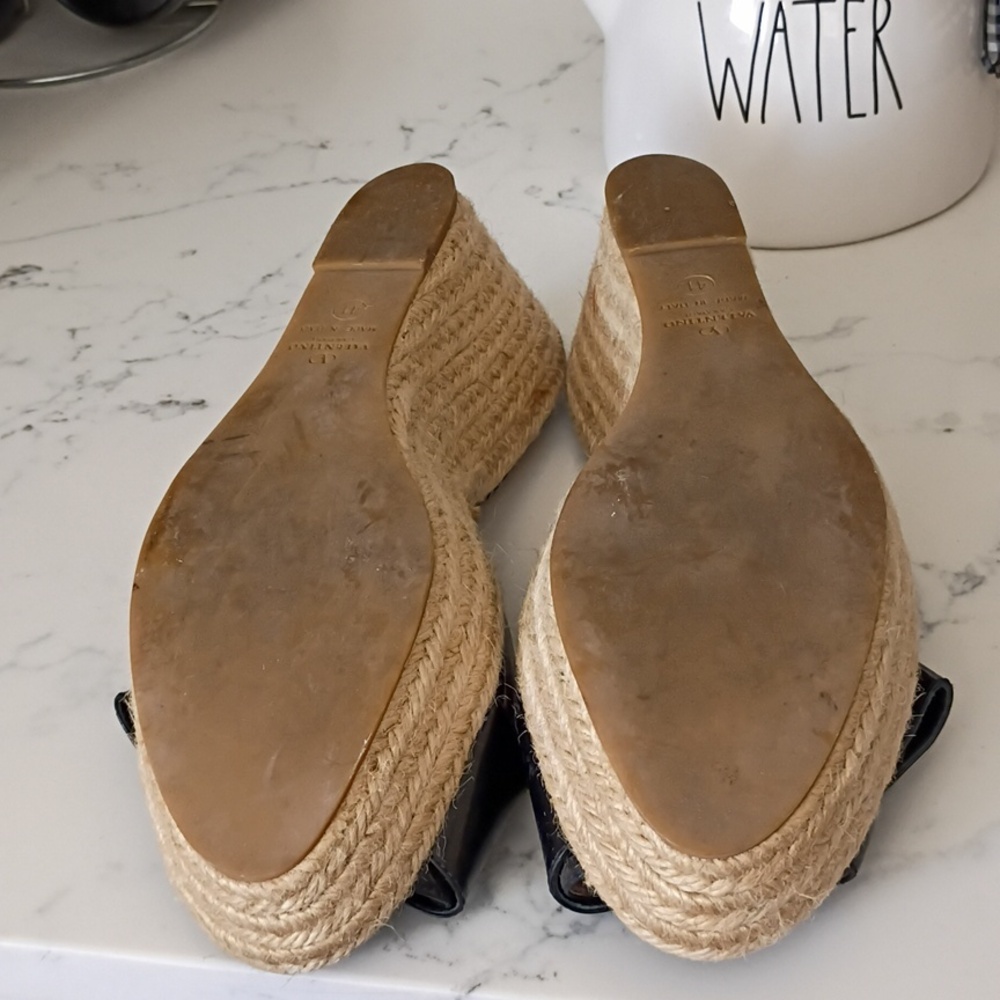 VALENTINO GARAVANI WEDGE ESPADRILLES PATENT LEATHER - Picture 5 of 8